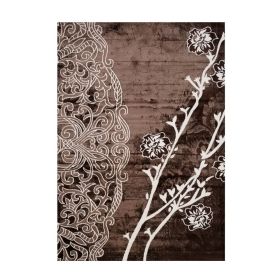 Jersey Area Rugs, Carpets For Livingroom, 7x10 Area Rugs ,2249 Brown-Beige